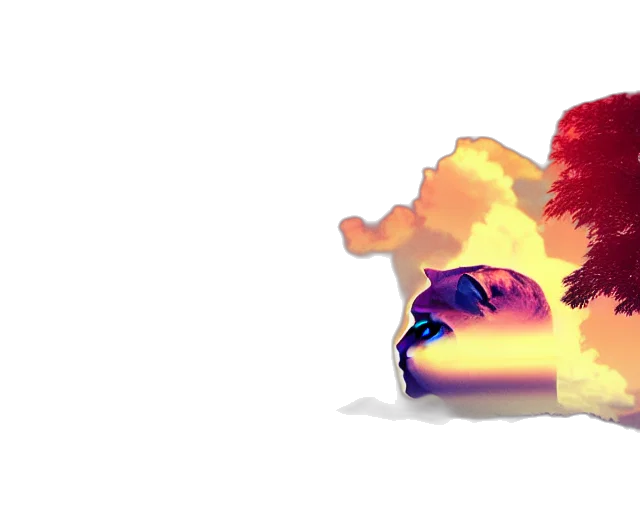 dragon, crown, mask, 3d render transparent PNG cut-out
