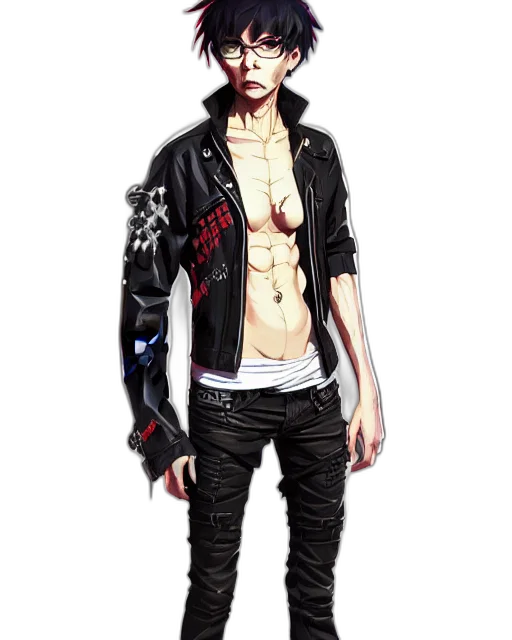 jacket, concept art, photorealistic, cyberpunk transparent PNG cut-out