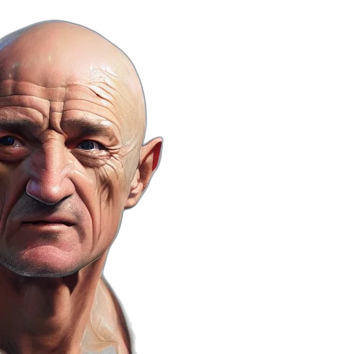 face, 3d render, photorealistic, concept art transparent PNG cut-out