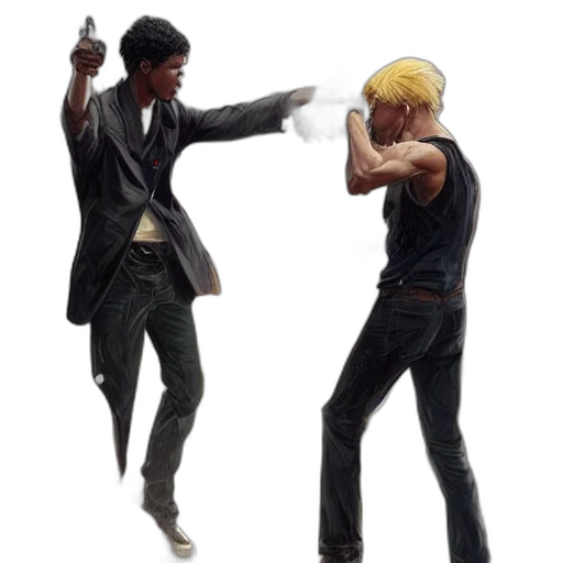 weapon, staff, jacket, concept art transparent PNG cut-out