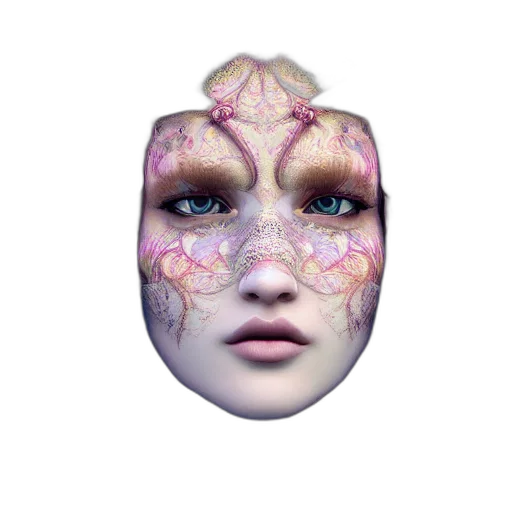 mask, face, creature, crown transparent PNG cut-out
