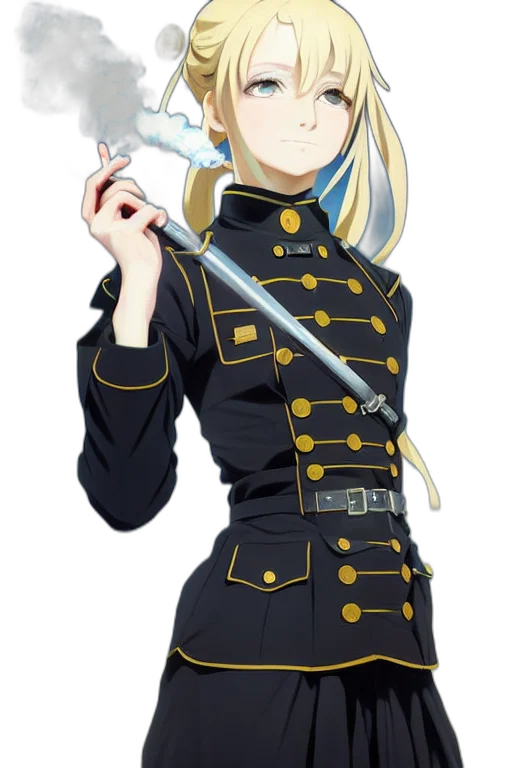 staff, sword, weapon, jacket transparent PNG cut-out