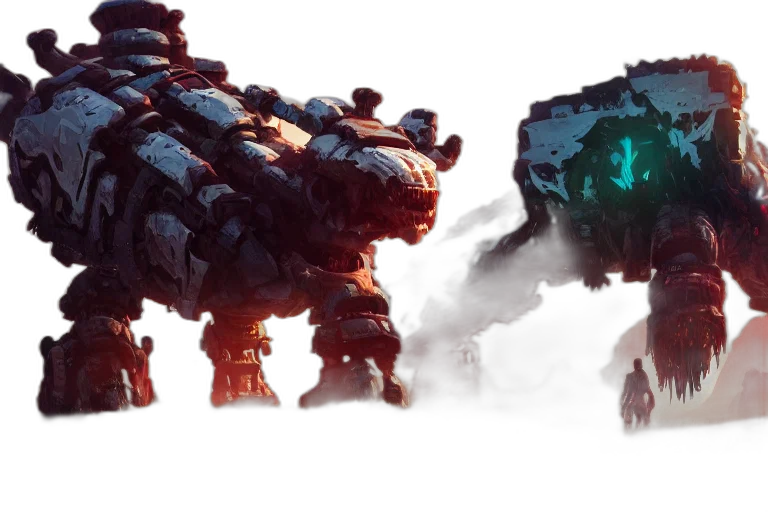 robot, dragon, concept art, fantasy art transparent PNG cut-out