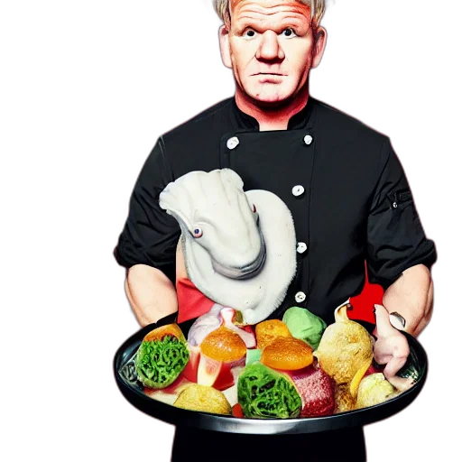 food, portrait, chef, gordon transparent PNG cut-out