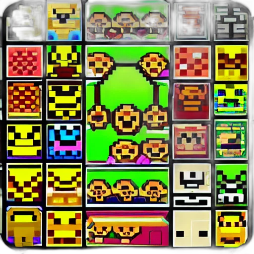 pixel art, neon, colorful, monochrome transparent PNG cut-out