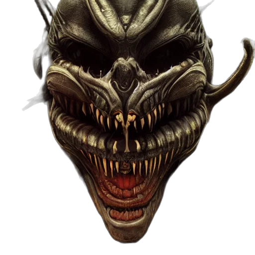 dragon, mask, creature, face transparent PNG cut-out