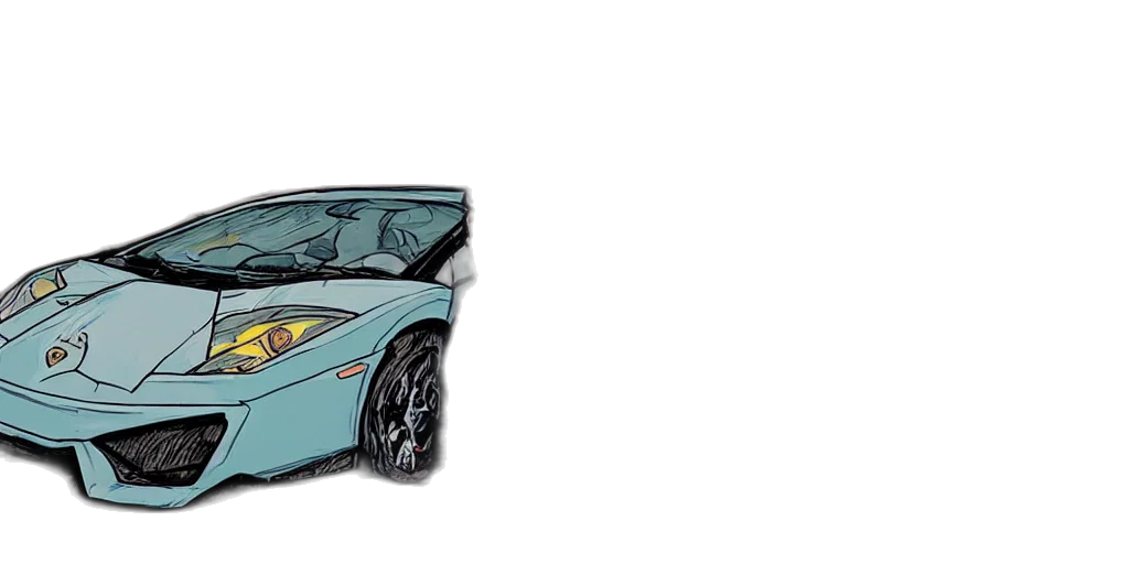 car, 3d render, concept art, cartoon transparent PNG cut-out