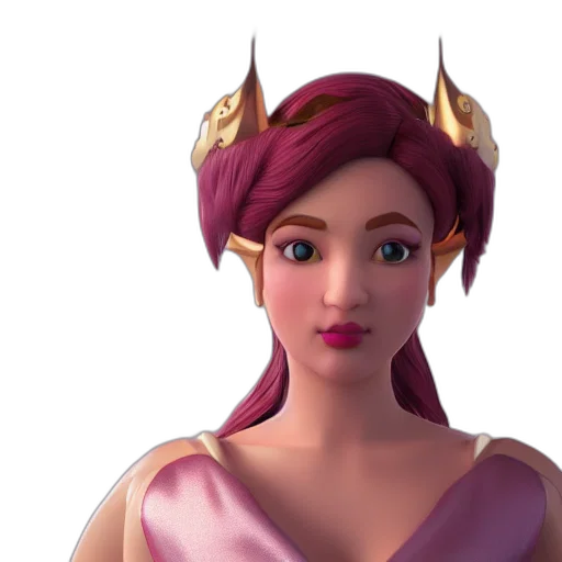crown, face, 3d render, concept art transparent PNG cut-out