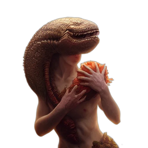 creature, dragon, animal, food transparent PNG cut-out