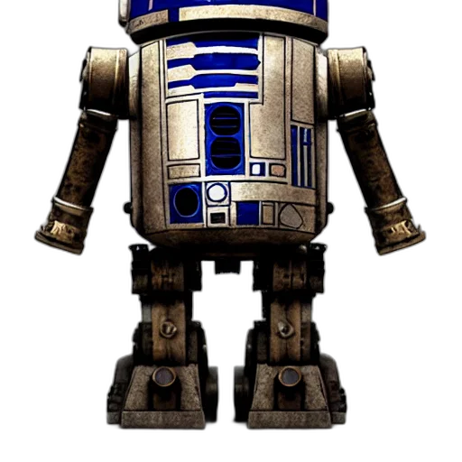 robot, pixel art, 3d render, concept art transparent PNG cut-out