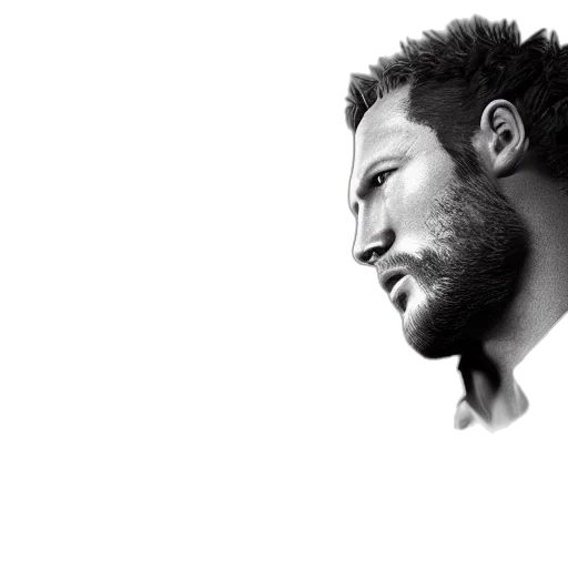 face, photorealistic, 3d render, concept art transparent PNG cut-out