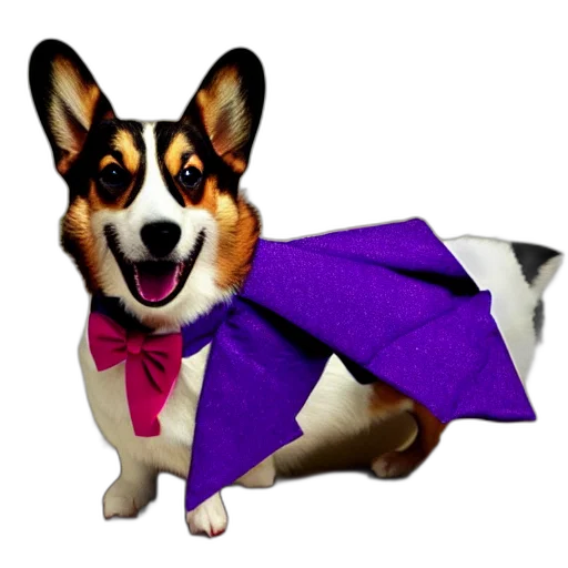 umbrella, staff, animal, 3d render transparent PNG cut-out