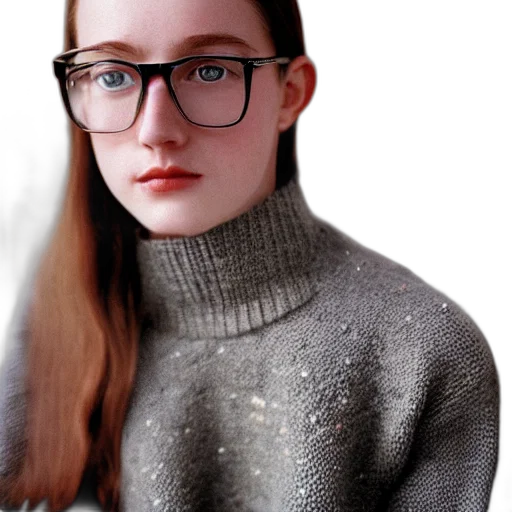 jacket, hair, face, dress transparent PNG cut-out