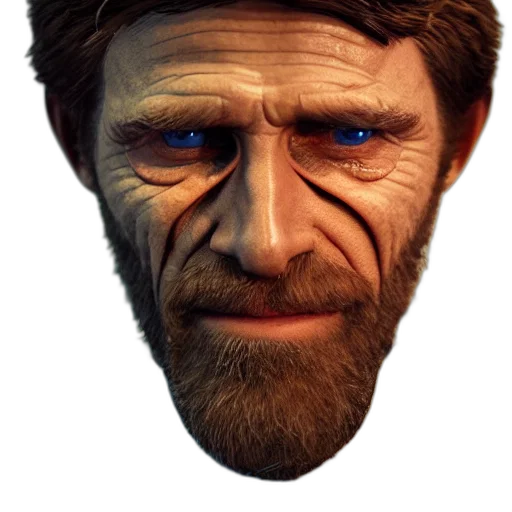 face, mask, staff, creature transparent PNG cut-out