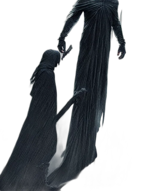 dress, staff, sword, hair transparent PNG cut-out
