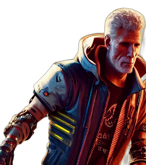 jacket, cyberpunk, concept art, comic book art transparent PNG cut-out