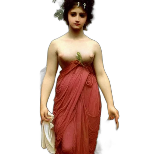 dress, jewelry, staff, concept art transparent PNG cut-out