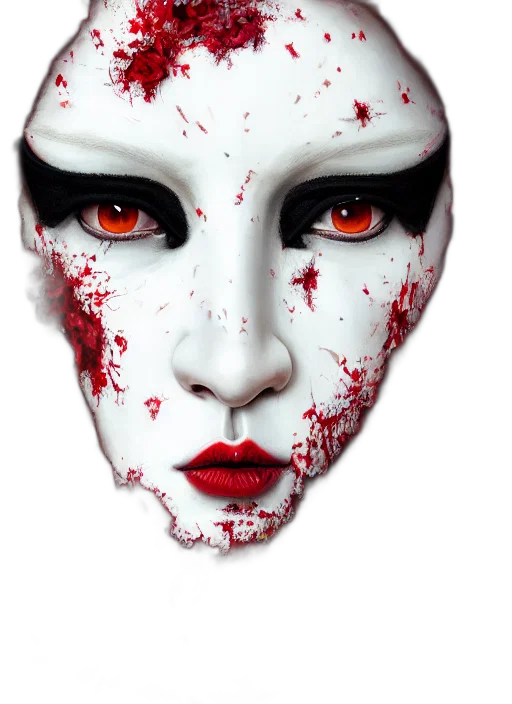 mask, face, photorealistic, fantasy art transparent PNG cut-out