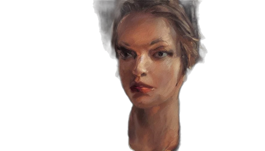 face, mask, staff, creature transparent PNG cut-out