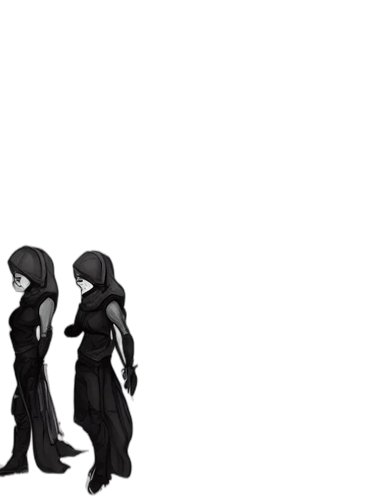 dress, mask, creature, hair transparent PNG cut-out