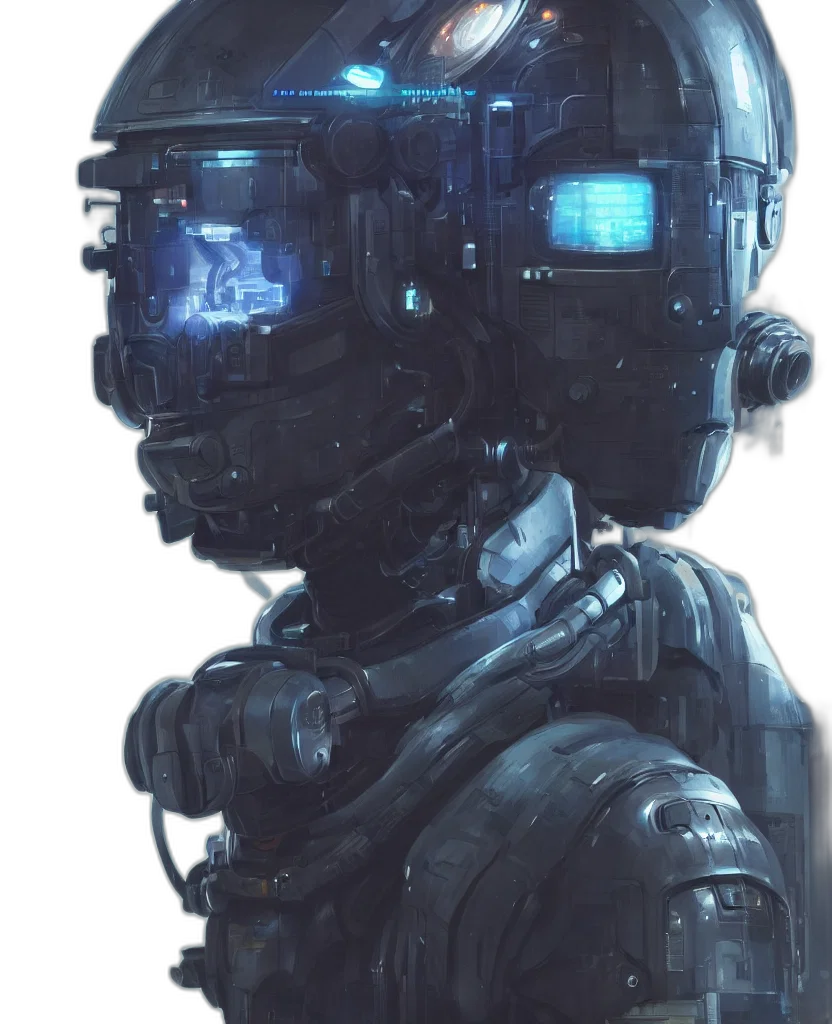robot, face, mask, staff transparent PNG cut-out