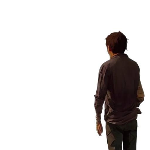 jacket, robot, staff, face transparent PNG cut-out