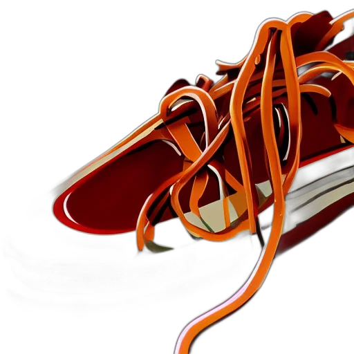 shoes, weapon, 3d render, photorealistic transparent PNG cut-out