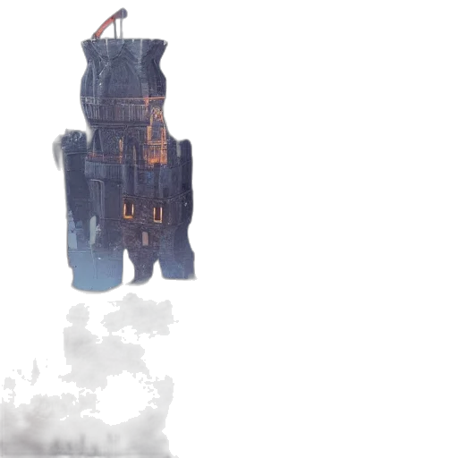 dress, bottle, building, robot transparent PNG cut-out