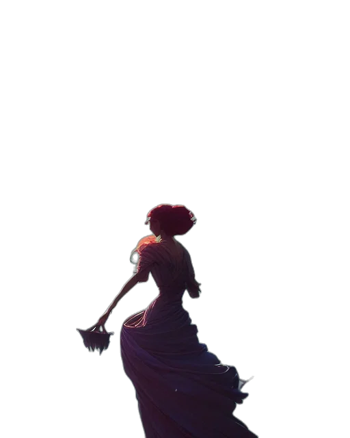 dress, crown, staff, umbrella transparent PNG cut-out