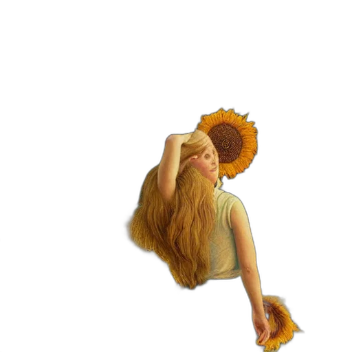 hair, hat, crown, staff transparent PNG cut-out