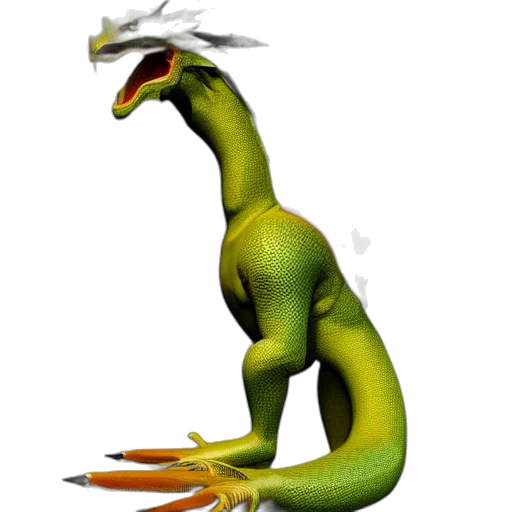 dragon, animal, staff, creature transparent PNG cut-out