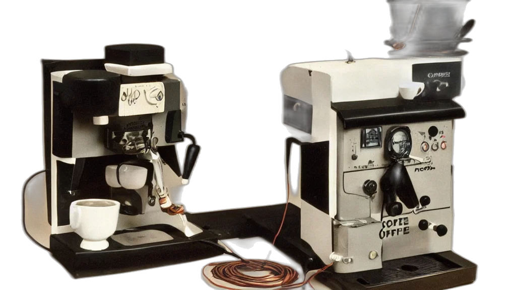 robot, realistic, photo, coffe transparent PNG cut-out