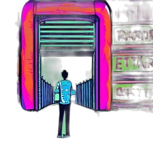 robot, jacket, building, face transparent PNG cut-out