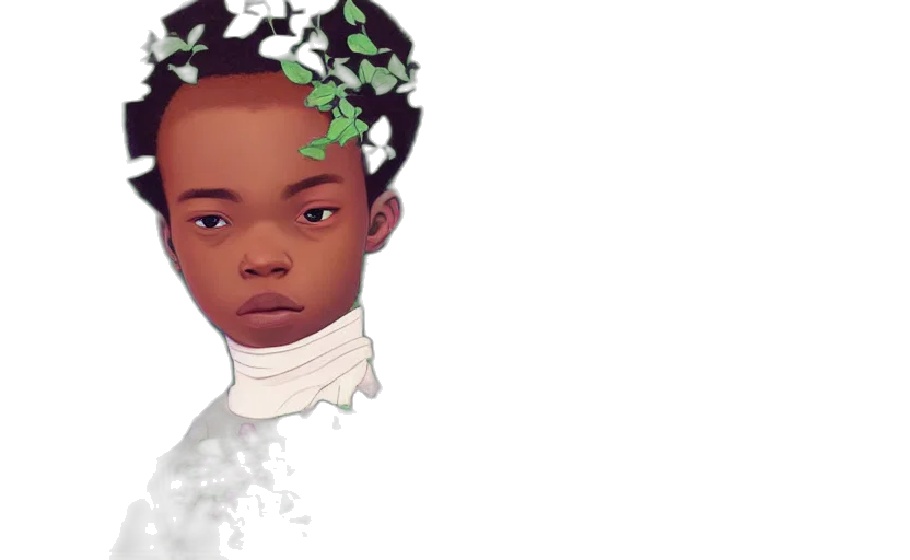 face, crown, concept art, photorealistic transparent PNG cut-out