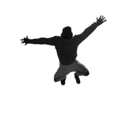 jacket, shoes, creature, staff transparent PNG cut-out