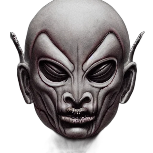 mask, face, creature, staff transparent PNG cut-out