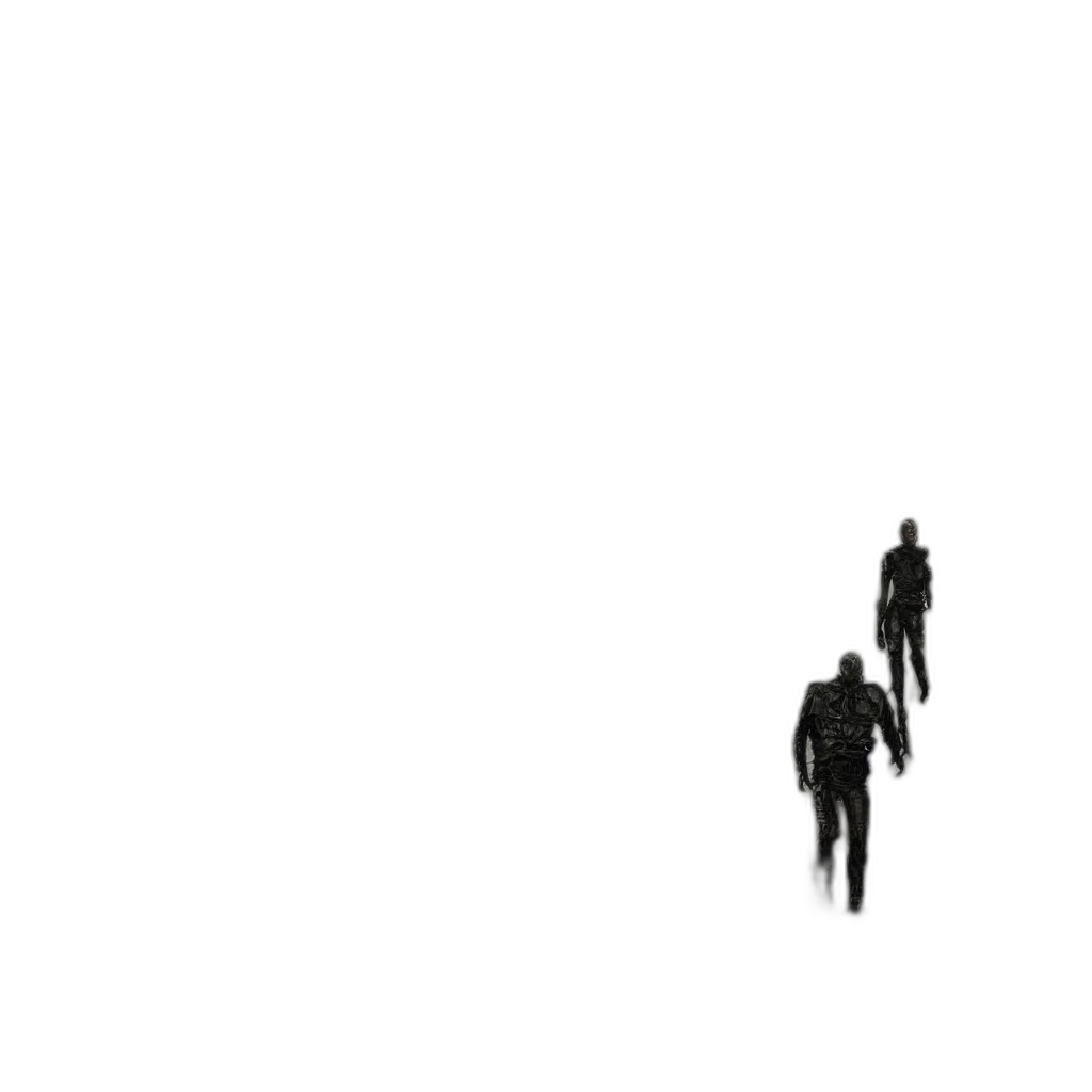 robot, staff, umbrella, creature transparent PNG cut-out