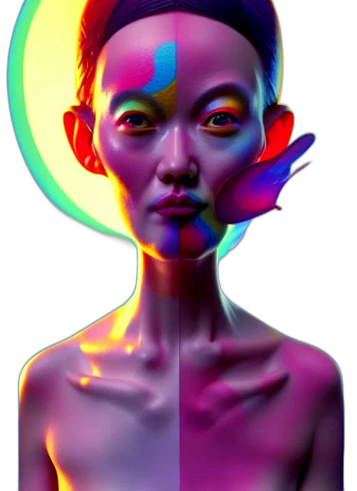 face, mask, robot, creature transparent PNG cut-out