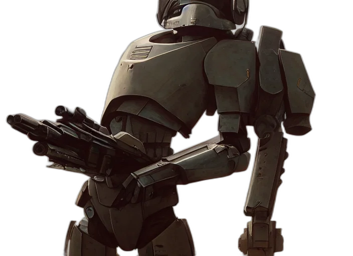robot, weapon, staff, concept art transparent PNG cut-out