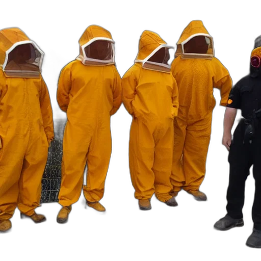 concept art, outer space, bees, dressed transparent PNG cut-out