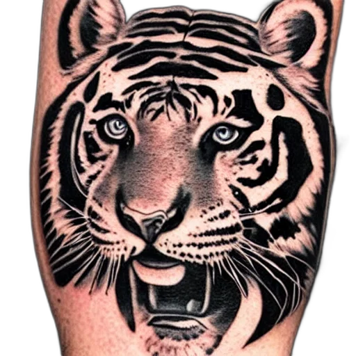 animal, photorealistic, tattoo, design transparent PNG cut-out