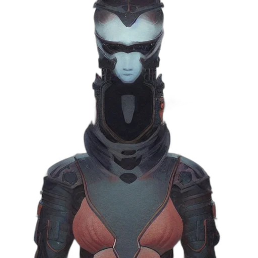 mask, robot, face, jacket transparent PNG cut-out