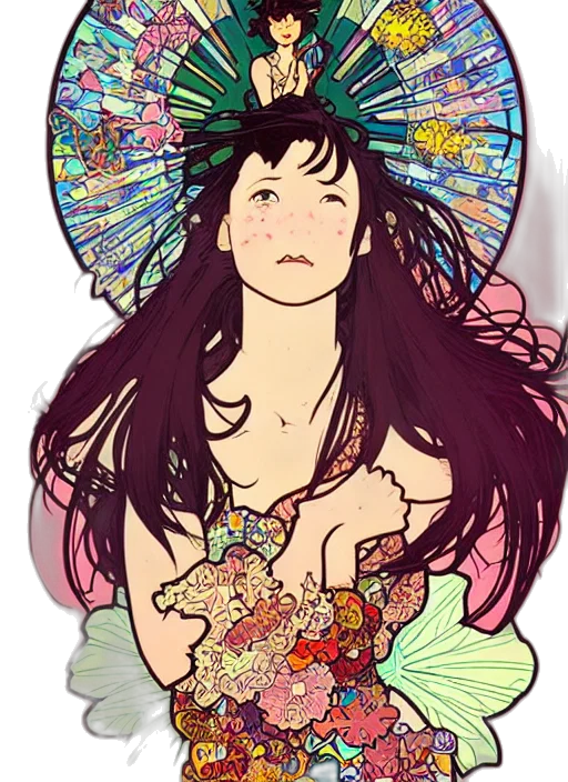 dress, anime, fantasy art, pixel art transparent PNG cut-out