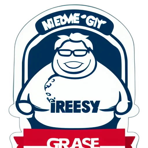 cartoon, concept art, fat, greasy transparent PNG cut-out