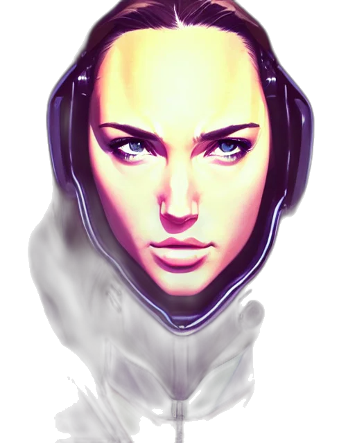 face, mask, robot, jacket transparent PNG cut-out