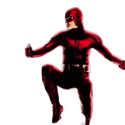 comic book art, concept art, 3d render, red transparent PNG cut-out