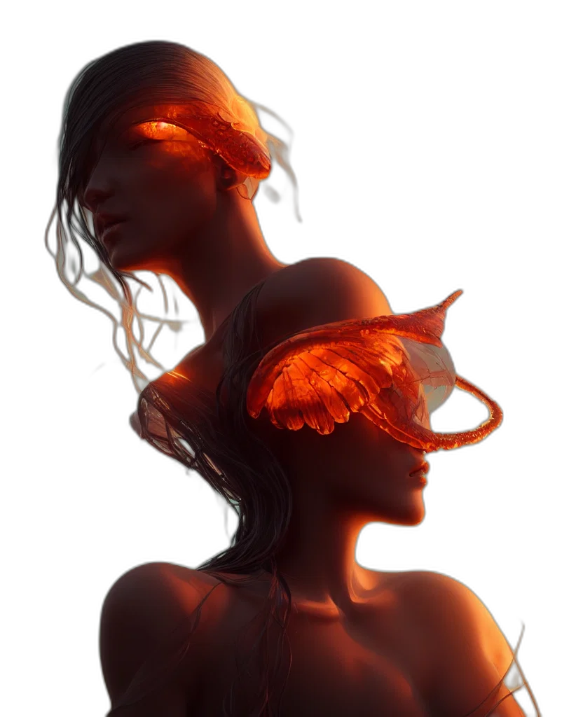 mask, crown, face, creature transparent PNG cut-out