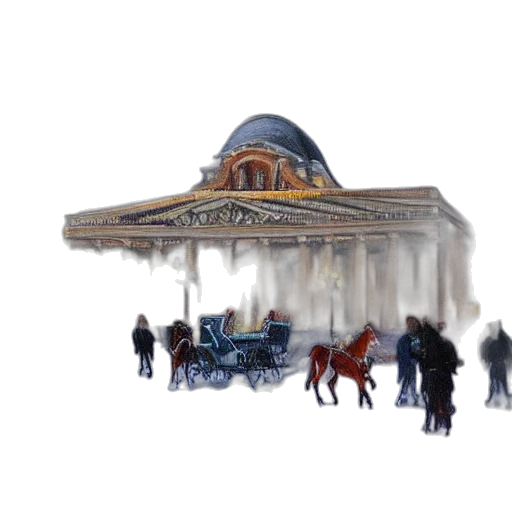 building, umbrella, car, concept art transparent PNG cut-out