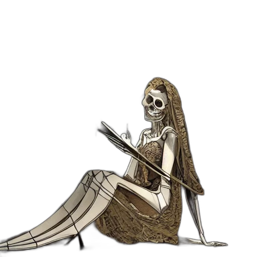dress, staff, concept art, fantasy art transparent PNG cut-out