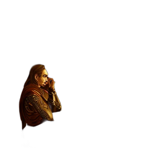 jacket, staff, hair, face transparent PNG cut-out